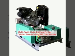 चार्ट रिकॉर्डर के साथ गैस सिलेंडर दबाव परीक्षण के लिए 50 एमपीए इलेक्ट्रिक हाइड्रो टेस्ट पंप