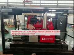 डीएनवी लिफ्टिंग फ्रेम विस्फोट प्रूफ के साथ डीजल इंजन एटीईएक्स जोन 2 हाई प्रेशर क्लीनर