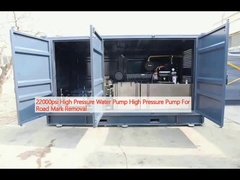 22000पीएसआई उच्च दबाव पानी पंप सड़क के निशान हटाने के लिए उच्च दबाव पंप