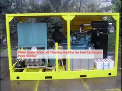 हीट एक्सचेंजर्स पाइप्स के लिए वॉटर ब्लास्टर वॉटर जेट क्लीनिंग मशीन 1600bar