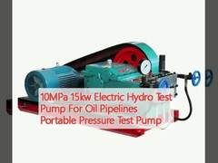 तेल पाइपलाइनों के लिए 10MPa 15kw इलेक्ट्रिक हाइड्रो टेस्ट पंप पोर्टेबल प्रेशर टेस्ट पंप