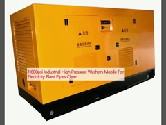 बिजली संयंत्र पाइप साफ करने के लिए 11600psi औद्योगिक उच्च दबाव वाशर मोबाइल