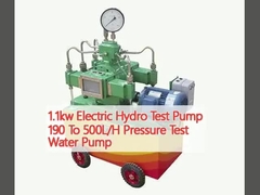 1.1kw इलेक्ट्रिक हाइड्रो टेस्ट पंप 190 से 500L/H प्रेशर टेस्ट वॉटर पंप