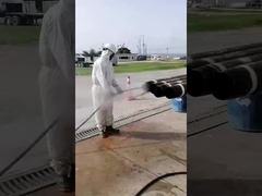 Oil pipes inside clean