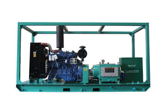 132kw डीजल इंजन हाई प्रेशर वाटर जेटिंग मशीन हाइड्रो ब्लास्टर्स