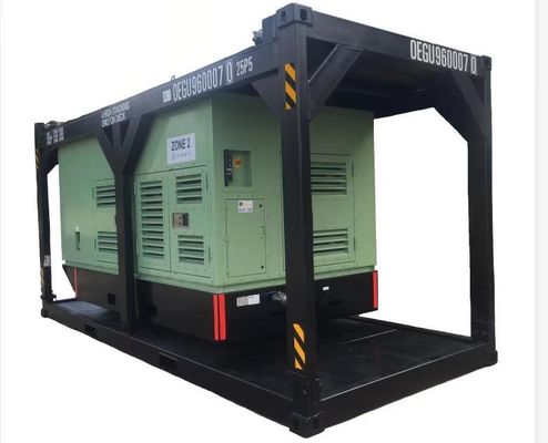 10000psi ATEX ज़ोन 2 उच्च दबाव पंप इकाई विस्फोट प्रूफ जल पंप ऑफशोर पर