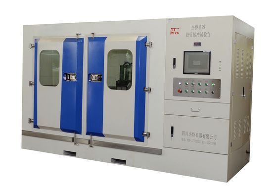 ISO9001 125MPa इंपल्स प्रेशर टेस्ट मशीन हाइड्रोलिक होज़ टेस्ट बेंच
