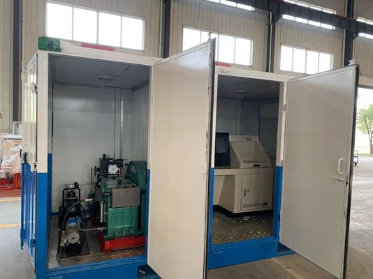 पाइपलाइनों के लिए कंप्यूटर स्वचालित उच्च दबाव हाइड्रो टेस्ट पंप 700bar