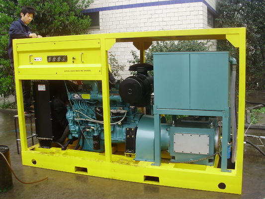 600बार 75kw ट्रॉली हाई प्रेशर क्लीनर वॉशर इंजन पावर प्रेशर क्लीनिंग