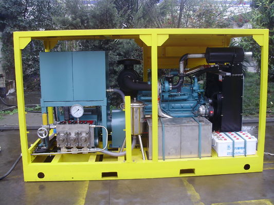 600बार 75kw ट्रॉली हाई प्रेशर क्लीनर वॉशर इंजन पावर प्रेशर क्लीनिंग